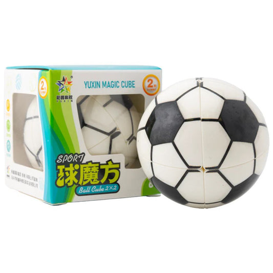 YuXin Football 2x2 Soccer Ball Shape Mod (Stickerless Black & White)
