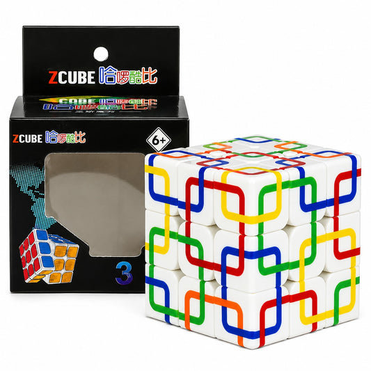 Z-Cube 3x3 Grid Chain (UV Printed Pattern Shape Mod)