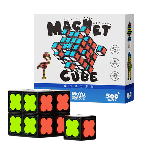 MoYu Magnetic Building Blocks 1x1x1 Set of 9 Glow Fidget Spinners Creative Toy