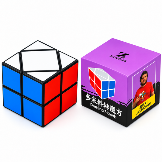 ZePuzzles Domino Skewb (Hybrid 2x2 & Axis Shape Mod)