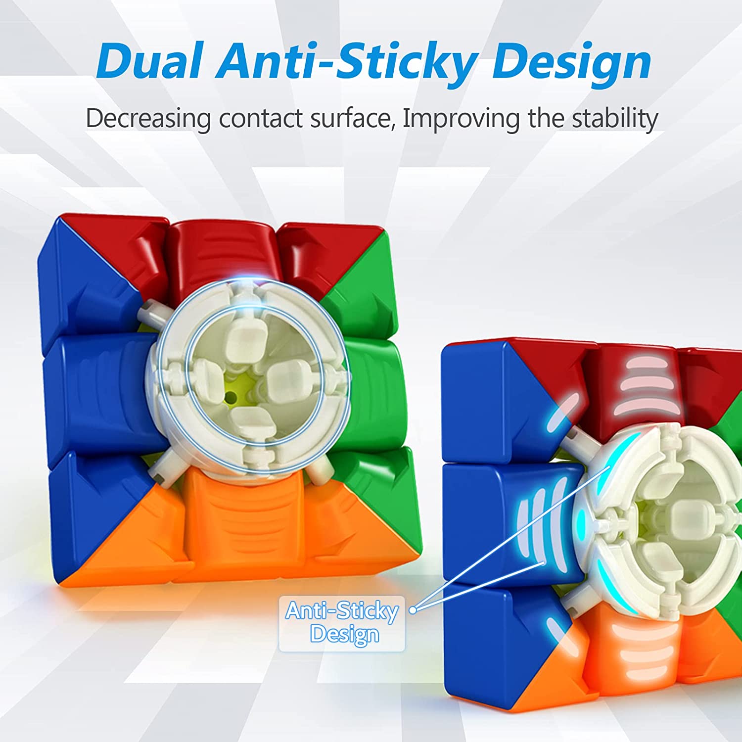 MoYu RS3M 2020, 3x3 Magnetic Speed Cube Adjustable MoYu RS3M 2020, 3x3 Magnetic Speed Cube Adjustable