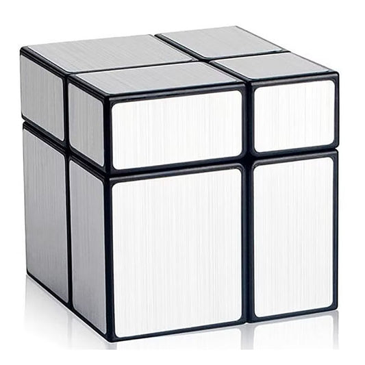 QiYi Silver Mirror Cube 2x2 High Speed Cube, Silver - Cuberkart