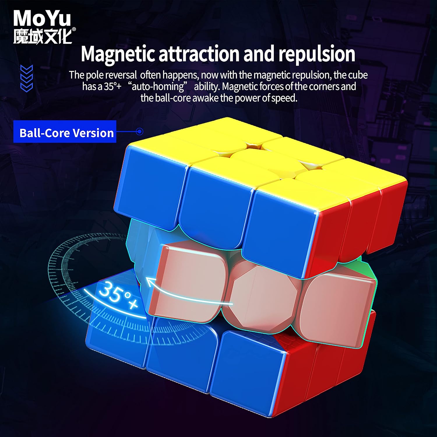 MoYu Super RS3M 3x3 Magnetic (MagLev+Ball-Core) MoYu Super RS3M 3x3 Magnetic (MagLev+Ball-Core)