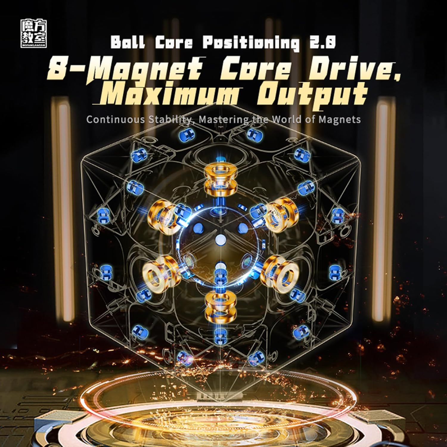 MoYu RS3M V5 3x3 (Ball Core UV + Robot Cube Stand) MoYu RS3M V5 3x3 (Ball Core UV + Robot Cube Stand)