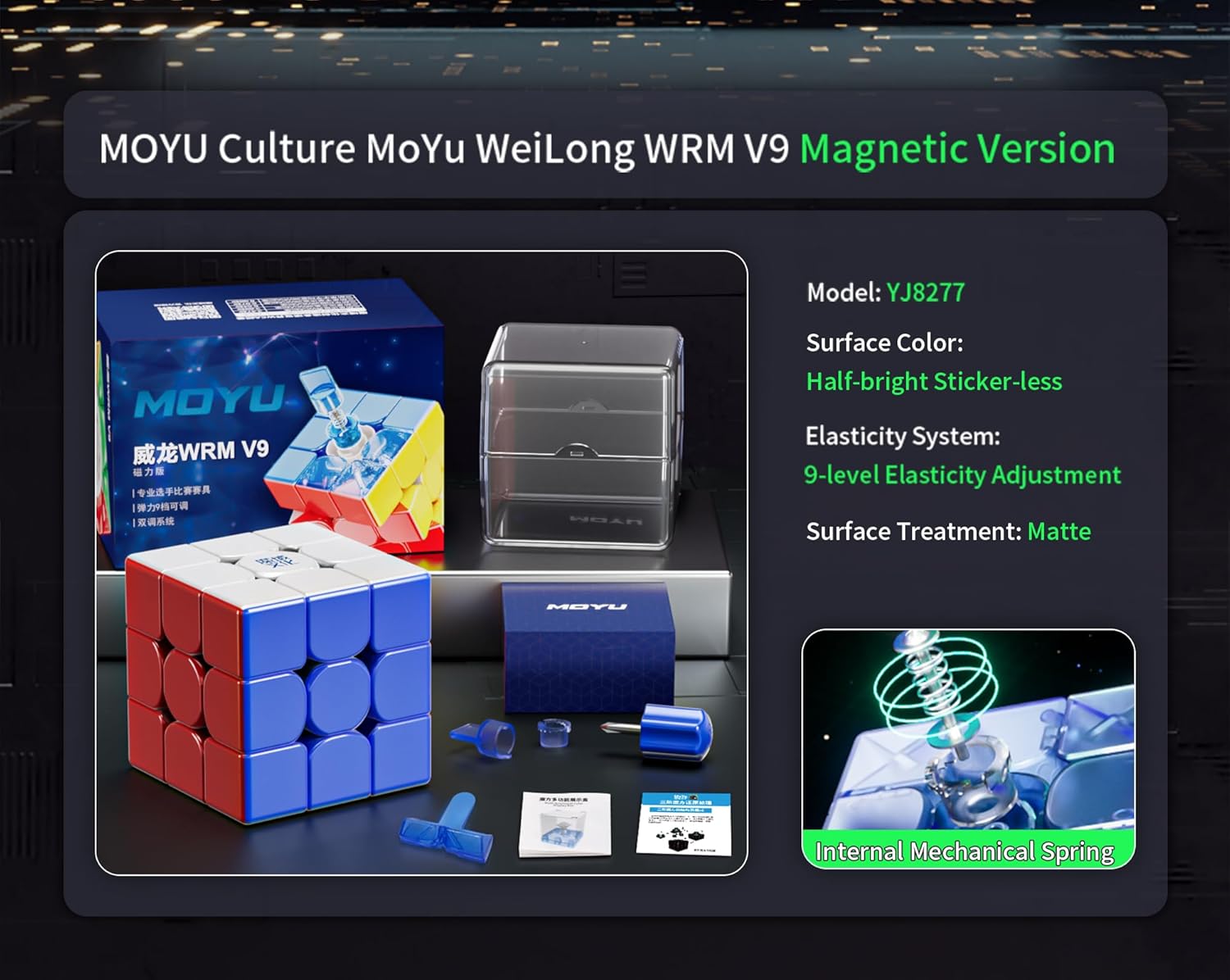 MoYu WeiLong WR M V9 3x3 Magnetic (Standard) MoYu WeiLong WR M V9 3x3 Magnetic (Standard)