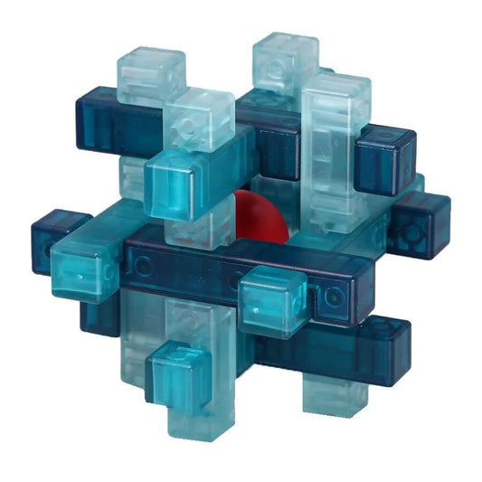 QiYi Kongming Lock Ball Puzzle Crystal Clear Design - Cuberkart