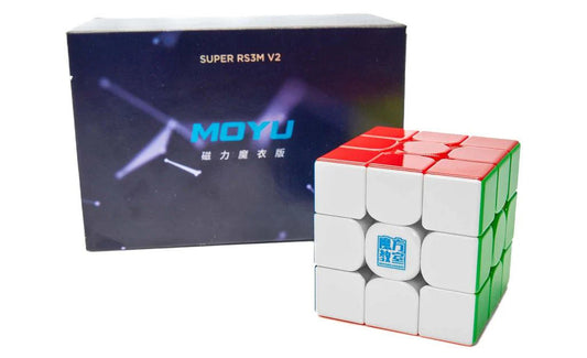 MoYu Super RS3 M 3x3 V2 Cube Magnetic, UV Coated Fast & Adjustable - Cuberkart