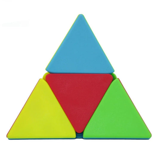 QiYi 2x2 Pyraminx Stickerless Puzzle Cube - Cuberkart