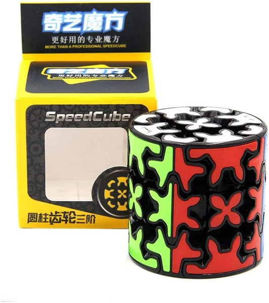 QiYi Cylinder Gear 3x3 Speed Cube (Tiled) - Cuberkart