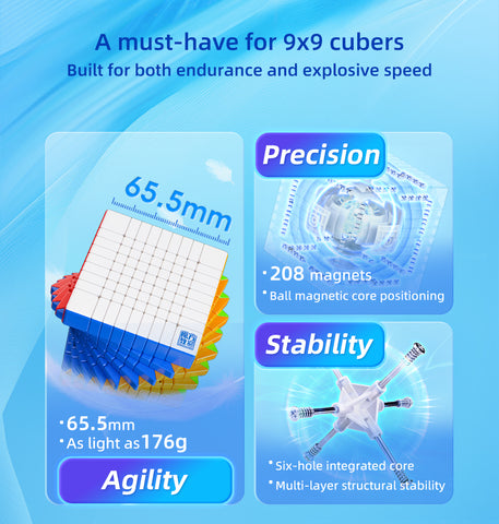 MoYu MeiLong 9x9 V3 (Magnetic + Ball-Core Stickerless)