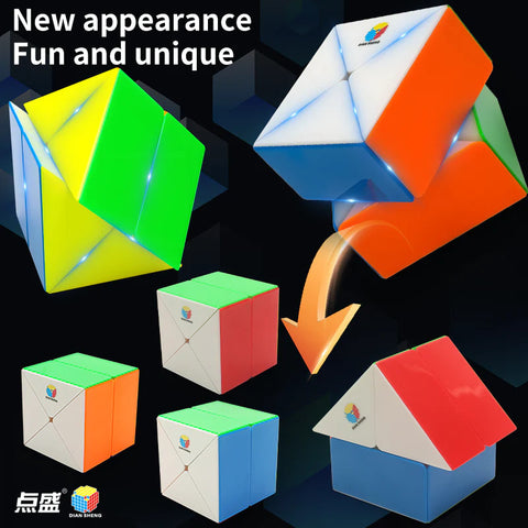 DianSheng Galaxy X2 Shape-Shifting Cube (2x2 Mod)