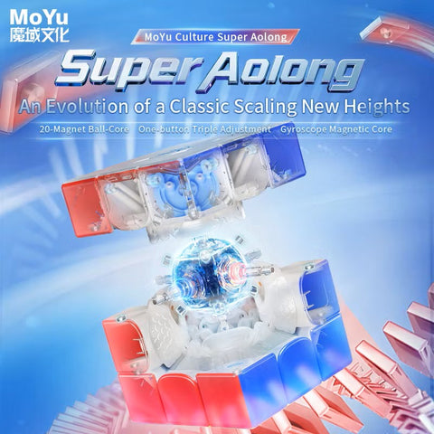 MoYu Super AoLong AI 3x3 Smart Cube (MagLev + UV Coated)