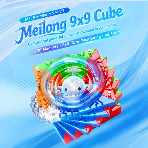 MoYu MeiLong 9x9 V3 (Magnetic + Ball-Core Stickerless)