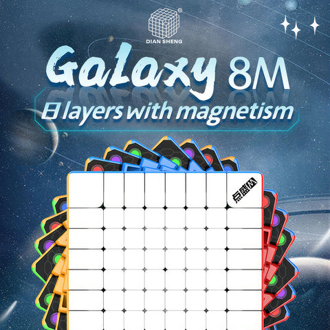 DianSheng Galaxy 8x8 M Magnetic Speed Cube (Stickerless)