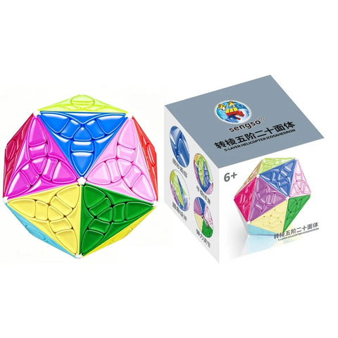 ShengShou 5-Layer Helicopter Icosahedron (20-Sided Edge-Turning Mod)