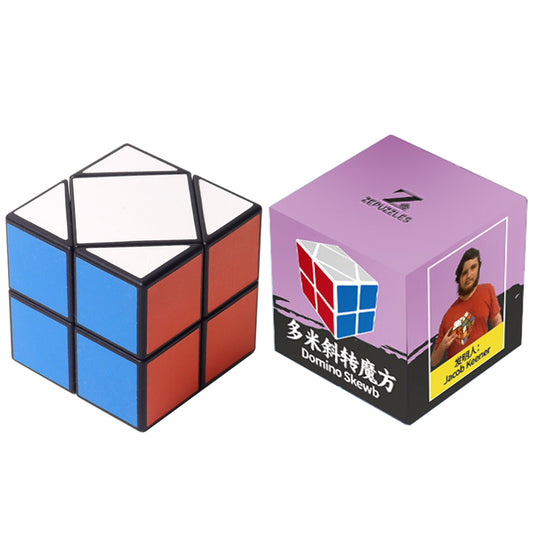 ZePuzzles Domino Skewb (Hybrid 2x2 & Axis Shape Mod)