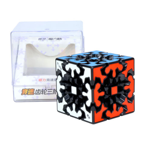 QiYi Gear 3x3 V2 Magnetic Tiled Speed Cube (Black Body)