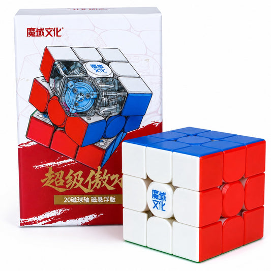 MoYu Super AoLong 3x3 Speed Cube (20M Ball-Core + MagLev Frosted)