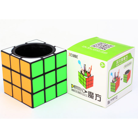 Z-Cube 3x3 Rotating Pen Holder (Classic Black)