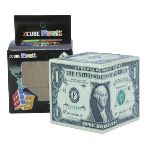 Z-Cube Dollar 3x3 (UV-Printed US 1-Dollar Speed Cube)