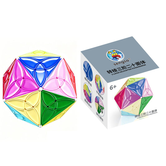 ShengShou 3-Layer Helicopter Icosahedron (20-Sided Clover Shape Mod)