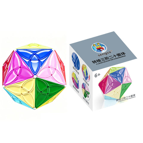 ShengShou 3-Layer Helicopter Icosahedron (20-Sided Clover Shape Mod)