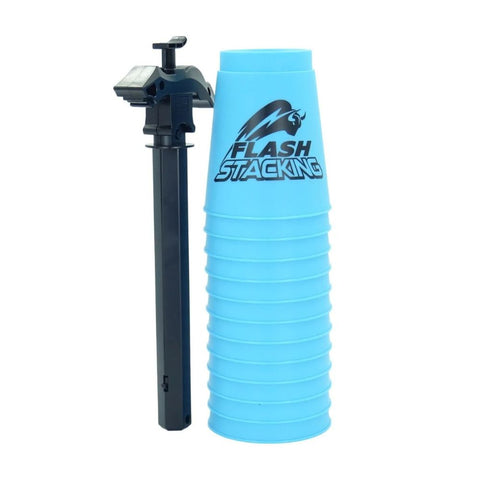 QiYi Flash Speed Stacking Cups with Quick Stem - Blue (12 Pcs)