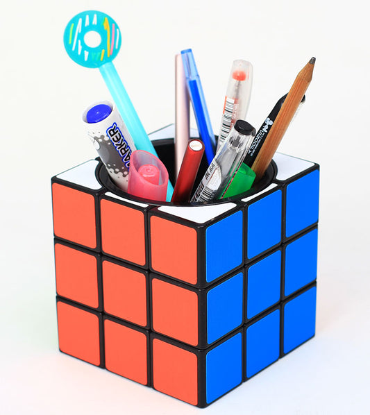 Z-Cube 3x3 Rotating Pen Holder (Classic Black)