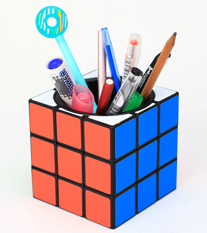 Z-Cube 3x3 Rotating Pen Holder (Classic Black)