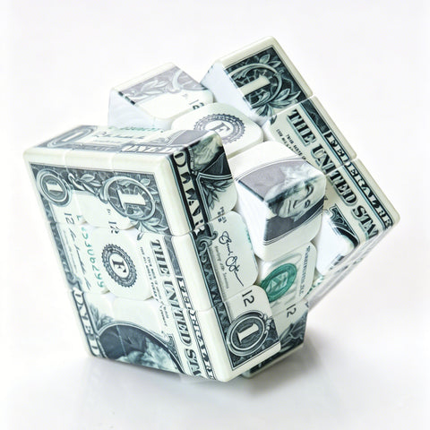 Z-Cube Dollar 3x3 (UV-Printed US 1-Dollar Speed Cube)