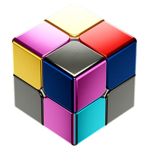 ShengShou Alloy 2x2 Speed Cube (Metallic Finish)