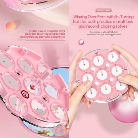 QiYi Magnetic Clock (Sakura Pink Edition)