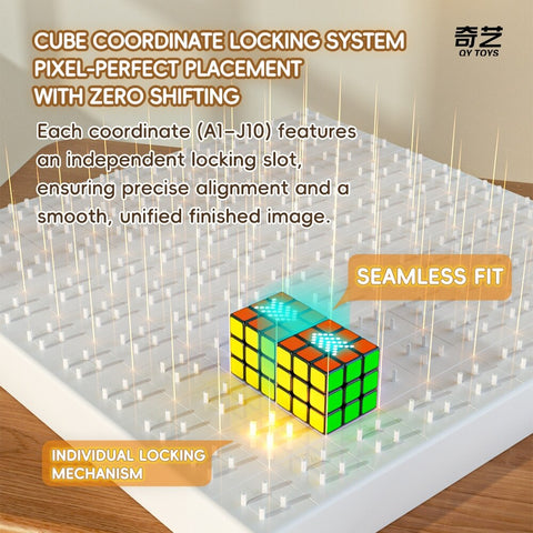 QiYi Mosaic Mini 3x3 Cube Bundle Set of 100 (10x10 Grid)