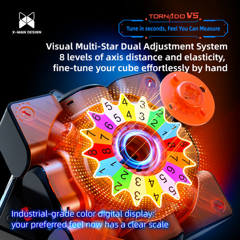 X-Man Tornado V5 3x3 Pioneer (MagLev, 20-Magnet Ball-Core, UV Coated)
