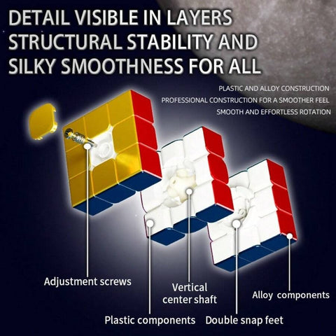 ShengShou Metal Alloy 3x3 Speed Cube (Brushed Matte Metal Finish)