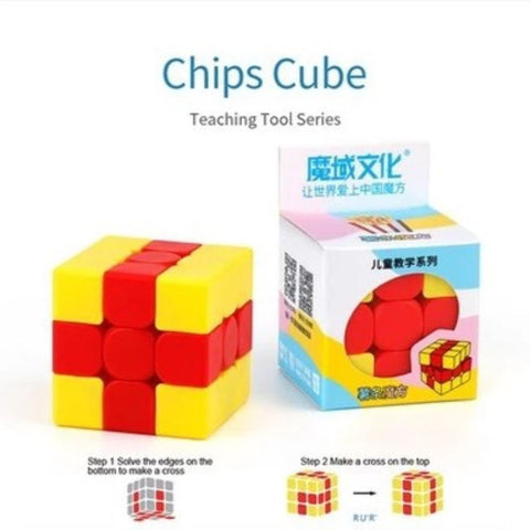 MoYu Teaching Series Chips 3x3 Stickerless Speed Cube