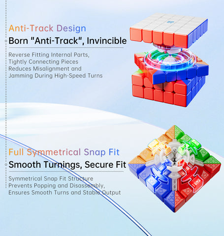 MoYu AoChuang 5x5 V6 Triple-Track (Magnetic + Ball-Core + UV)