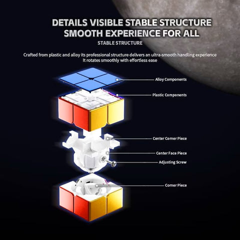 ShengShou Alloy 2x2 Speed Cube (Metallic Finish)