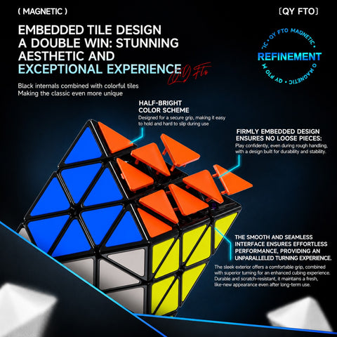 QiYi Magnetic FTO (Tiled) Face-Turning Octahedron Speed Cube