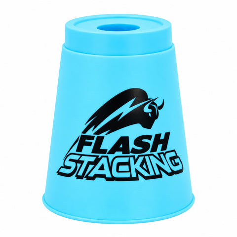 QiYi Flash Speed Stacking Cups with Quick Stem - Blue (12 Pcs)