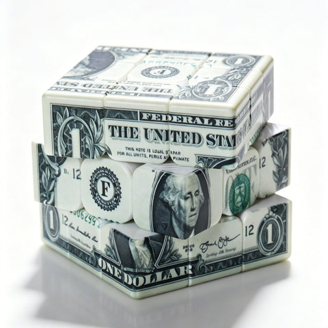 Z-Cube Dollar 3x3 (UV-Printed US 1-Dollar Speed Cube)