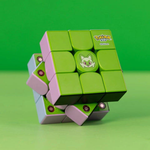 GAN 356 ME 3x3 Magnetic Cube (Official Pokémon Sprigatito Edition)
