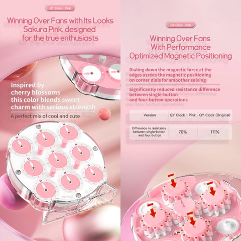 QiYi Magnetic Clock (Sakura Pink Edition)