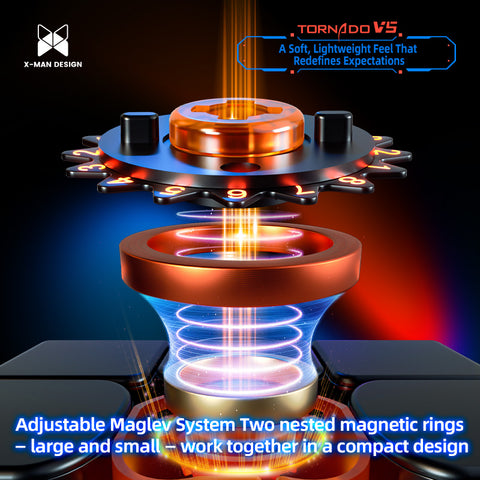 X-Man Tornado V5 3x3 Pioneer (MagLev, 20-Magnet Ball-Core, UV Coated)