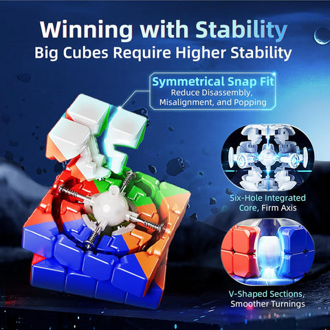MoYu AoSu V7 4x4 Triple-Track (Magnetic + Ball-Core + UV)