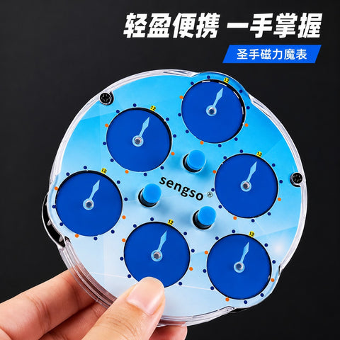 ShengShou 3x3 Triangle Magnetic Clock (6-Dial Variant)