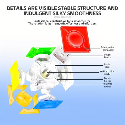 ShengShou Round-in-Square Dino Skewb Cube (Stickerless)