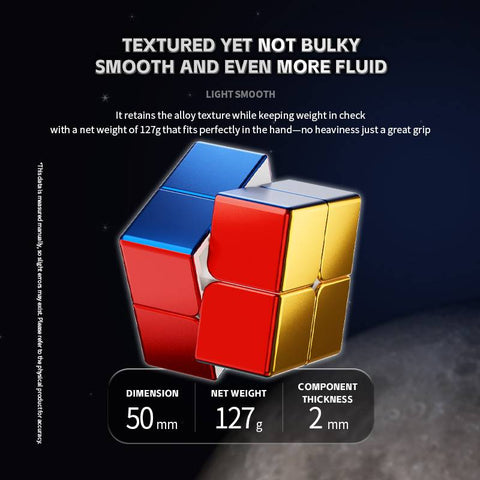 ShengShou Alloy 2x2 Speed Cube (Metallic Finish)