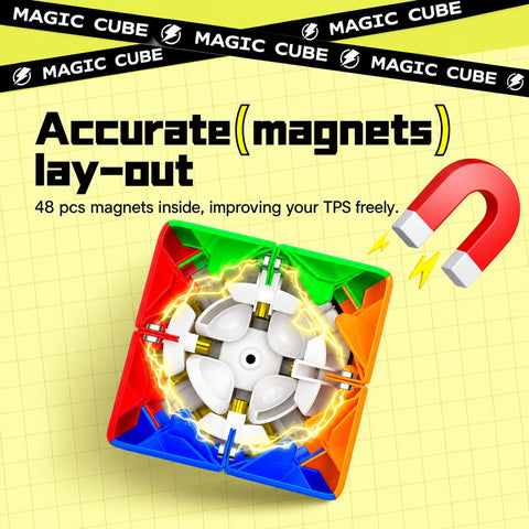 YJ YuPo 2x2 V3 M (Magnetic Speed Cube)