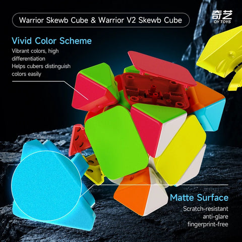 QiYi Warrior Skewb Stickerless Speed Cube
